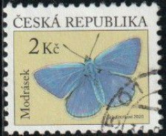 Tchéquie 2020 Yv. N°963 - Papillon Argus Bleu - Oblitéré - Usati