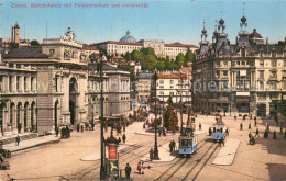 13756752 Zuerich ZH Bahnhofplatz Mit Polytechnikum Und Universitaet Zuerich ZH - Andere & Zonder Classificatie