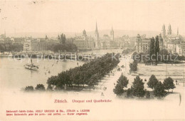 13756700 Zuerich ZH Utoquai Und Quaibruecke Zuerich ZH - Andere & Zonder Classificatie