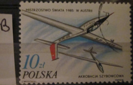 POLAND ~ 1986 ~ S.G. NUMBERS S.G. 3056. ~ 'LOT B' ~ GLIDERS ~ VFU #03534 - Used Stamps