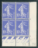 Lot 3890 France Coin Daté N°279 Semeuse (**) - 1930-1939