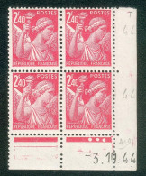 Lot C384 France Coin Daté Iris N°654(**) - 1940-1949
