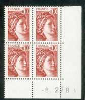 Lot B484 France Coin Daté Sabine N°1965 (**) - 1980-1989