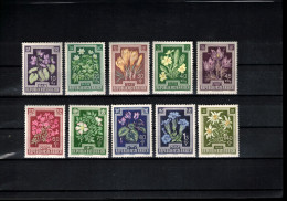 Austria / Oestereich 1948 Flowers Anti-TBC Fund Postfrisch / MNH - Unused Stamps