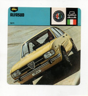 FICHE AUTOMOBILE - ALFASUD - Cars