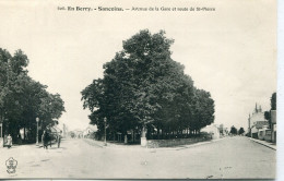 -18-CHER- SANCOINS. -  Avenue De La Gare Et Route De St-Pierre - Sancoins