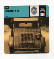 FICHE AUTOMOBILE - CITROËN 2 CV - KFZ