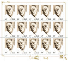 Russia 2024. 125th Birth Anniversary Of V. Nabokov (1899–1977) (MNH OG) Sheet - Unused Stamps