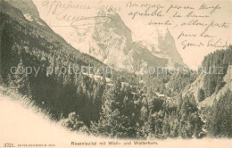 13755681 Rosenlaui BE Mit Well Und Wetterhorn Rosenlaui BE - Altri & Non Classificati