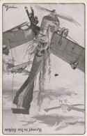 AK Kampf In Den Lüften - Luftkampf Flugzeuge Patriotika - Luftflotten-Verein - Ca. 1915 (68935) - Weltkrieg 1914-18
