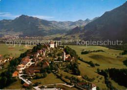 13754144 Gruyeres  Gruyere FR Vue Aerienne Et Son Chateau  - Autres & Non Classés