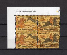 Tunisia/Tunisie 2024 - Mosaics From Tunisia/Mosaïque De Tunisie - Hunting Scene - 2 Strips Of 2 Stamps  - Superb*** - Tunesien (1956-...)