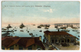 CEYLON : COLOMBO - HARBOUR AND LANDING JETTY / LONDON, KENSINGTON, HOLLAND ROW (LANCASTER, TATTLE) - Sri Lanka (Ceylon)