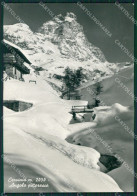 Aosta Valtournenche Cervinia Nevicata Cervino Foto FG Cartolina KB1798 - Aosta