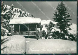 Aosta Gressoney Nevicata Foto FG Cartolina KB1634 - Aosta