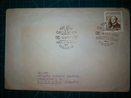 ESPAGNE : Enveloppe FDC Commémorative Du Service Philatélique De Madrid. 9 Octobre 1948. Je Me Suis Rendu à Grenade. - Usati