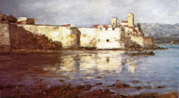 *CPM  De Voeux - Double - Peinture D'une Forteresse En Bord De Mer - Nouvel An