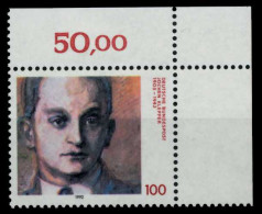 BRD 1992 Nr 1643 Postfrisch ECKE-ORE X8F7DCE - Unused Stamps