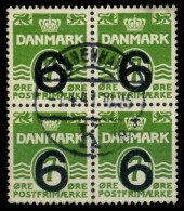 DÄNEMARK Nr 253 Zentrisch Gestempelt VIERERBLOCK X90E106 - Used Stamps