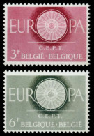 BELGIEN 1960 Nr 1209-1210 Postfrisch S048A76 - Unused Stamps