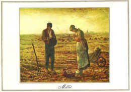 *CPM Carte Double - MILLET - L'Angélus -  Carte De Voeux - Paintings