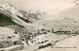 13740970 Andermatt UR Winterpanorama Mit Der Furka Feldpost  - Otros & Sin Clasificación