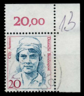 BRD DS FRAUEN Nr 1365 Gestempelt ECKE-ORE X7303AE - Used Stamps