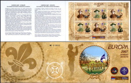 Serbia 2007 Europa CEPT Scouts Scouting Pfadfinder Robert Baden-Powell Milos Popovic, Booklet MNH - Serbie