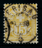 SCHWEIZ ZIFFERNMUSTER Nr 49 Zentrisch Gestempelt X7446B6 - Used Stamps