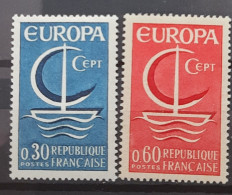 France Yvert 1490-1491** Année 1966 Série Complète MNH. - Unused Stamps