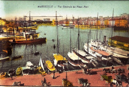 *CPA  - 13 - MARSEILLE - Vue Générale Du Vieux Port - Animée - Colorisée - Alter Hafen (Vieux Port), Saint-Victor, Le Panier