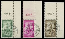 SAARLAND 1956 Nr 373-375 Zentrisch Gestempelt ECKE-ORE X79CB1A - Used Stamps