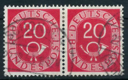 BRD DS POSTHORN Nr 130 Gestempelt WAAGR PAAR X82F0DA - Used Stamps