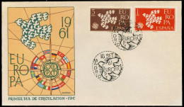 SPANIEN 1961 Nr 1266-1267 BRIEF FDC X08953A - Briefe U. Dokumente