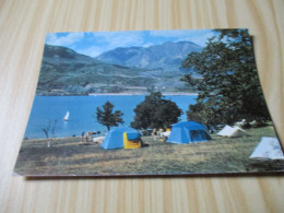 Savines-le-Lac (05).Le Camp D'Eygoires - Camping Au Bord Du Lac De Serre-Ponçon - Carte Animée. - Altri & Non Classificati