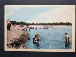 Port Galland La Plage Les Baigneurs Et Une Partie De Canoê - Zonder Classificatie