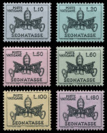 VATIKAN PORTOMARKEN Nr 19-24 Postfrisch SF61BFE - Portomarken