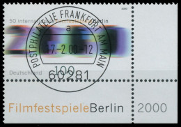BRD BUND 2000 Nr 2102 Zentrisch Gestempelt ECKE-URE X52BF76 - Used Stamps