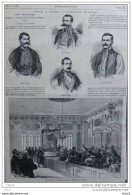 Une Séance De L´assemblee Nationale (Skupstina) De Serbie - Page Original  1876 - Documents Historiques