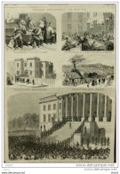 L'élection Présidentielle Aux ètats-Unis - Les Fraudeurs Dans La Prison D'état à Columbia -  Page Original - 1876 - Historische Documenten