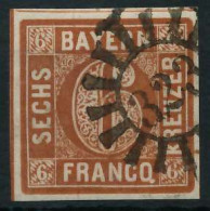 BAYERN MÜHLRADSTEMPEL AUF Nr 4II GMR 323 ZENTR- X6D3ECA - Used