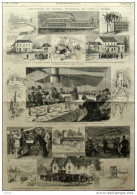 L'excursion Du Conseil Municipal De Paris à Rouen - Pont De Vernon - Page Original 1876 - Historische Dokumente