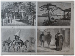 Yokohama, Quartier Indigène - Un Médecin De Qualité Au Japon - Page Original 1876 - Documentos Históricos