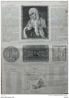 La Compassion De La Vierge, D'après Titien - Rebus - échecs 114 Partie M. Maurian -M . Mackensie - Page Original 1876 - Historische Dokumente