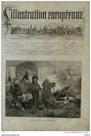 Emigrants Attaquées Par Des Peaux-rouges - Page Original 1876 - Historische Dokumente