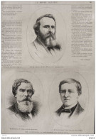 Diaz De La Pena, Décédé à Menton - M. Rutherford B. Hayes - M. Samuel-Jones Tilden -  Page Original - 1876 - Documenti Storici