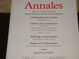 Revue "Annales" Histoire Sciences Sociales. Janvier-Février 2002 - Non Classés