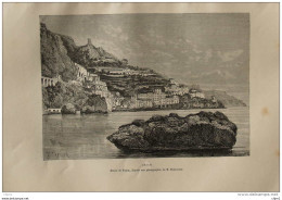 Amalfi - Page Original 1876 - Historische Dokumente