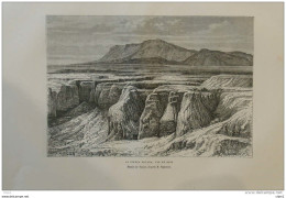 La Sierra Nevada, Vue De Baza -  Page Original 1876 - Historische Dokumente