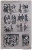 Conflit Turco-Serbe - Types Et Costumes Des Pays Insurgés -  Page Original 1876 - Documents Historiques